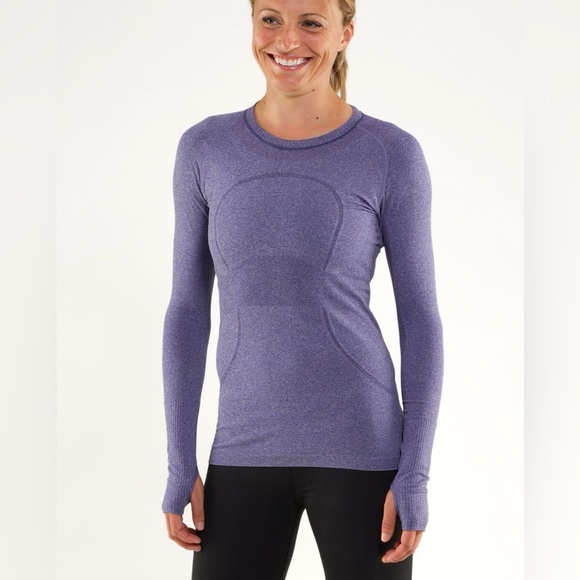 Lululemon Run Women’s 6 Swiftly Tech Long Sleeve Knit Workout Athletic Fitted - Picture 1 of 13